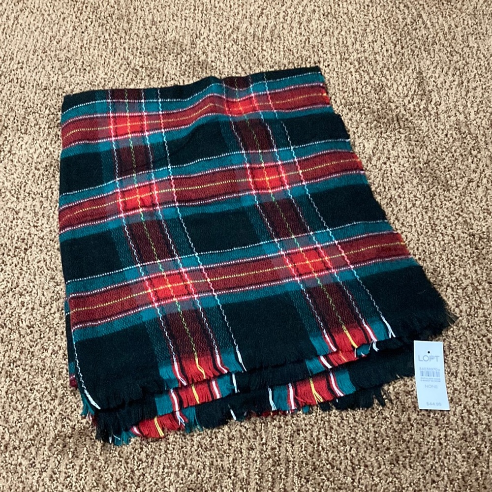 Plaid blanket scarf - Picture 2 of 5